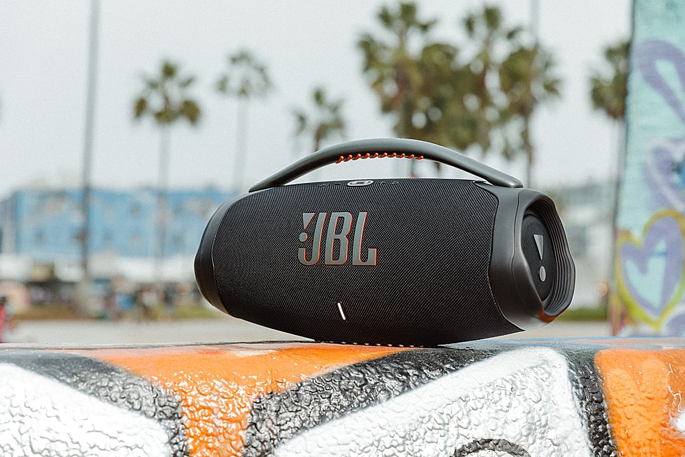 Alt View 19. JBL - Boombox3 Portable Bluetooth Speaker - Black.