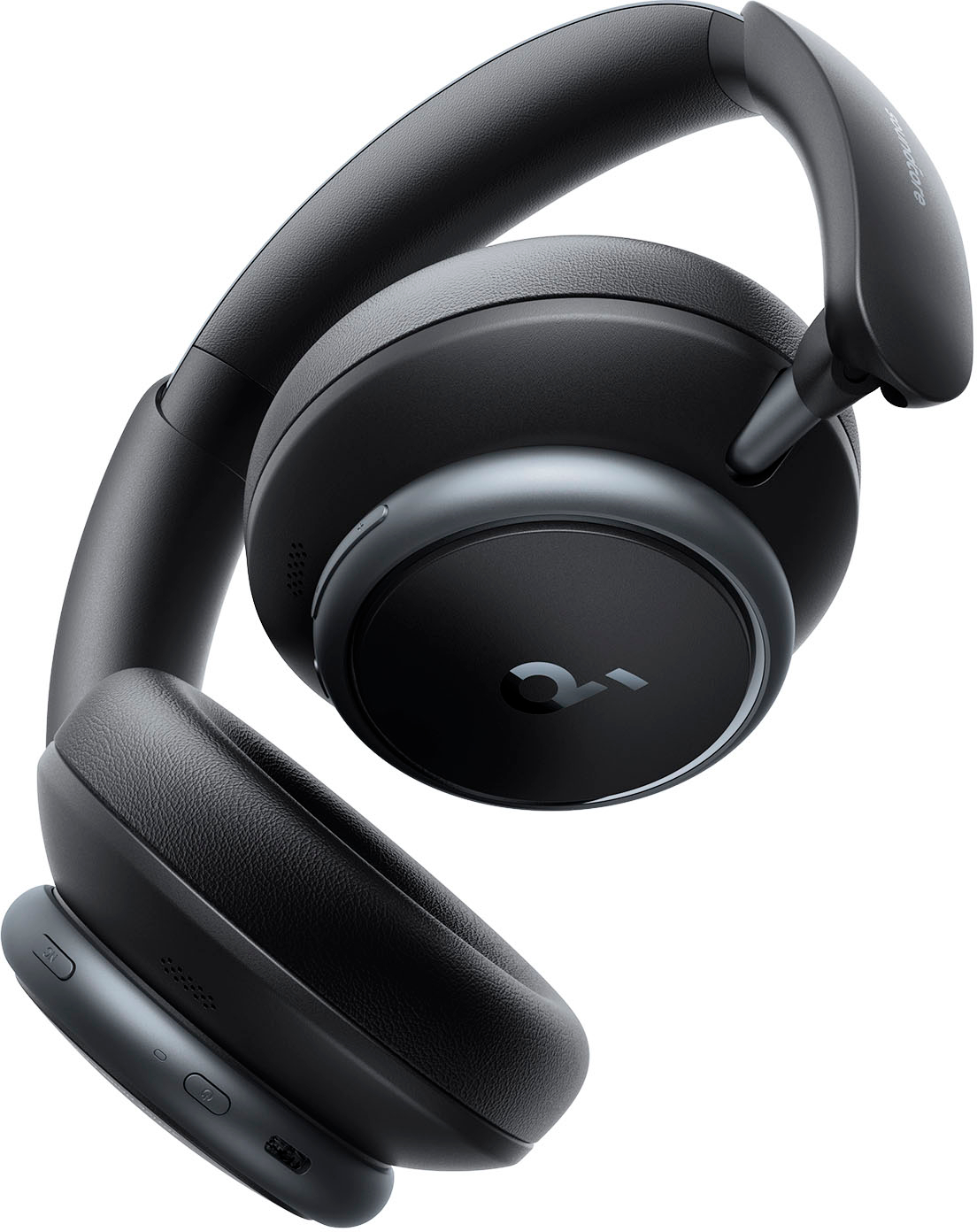 Soundcore by Anker Space Q45 True Wireless Noise Cancelling Over-the-Ear  Headphones Black A3040Z11 - Best Buy