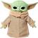 Front. Star Wars - Grogu 11" Squeeze & Blink Plush - Green/Brown.