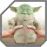 Alt View 15. Star Wars - Grogu 11" Squeeze & Blink Plush - Green/Brown.