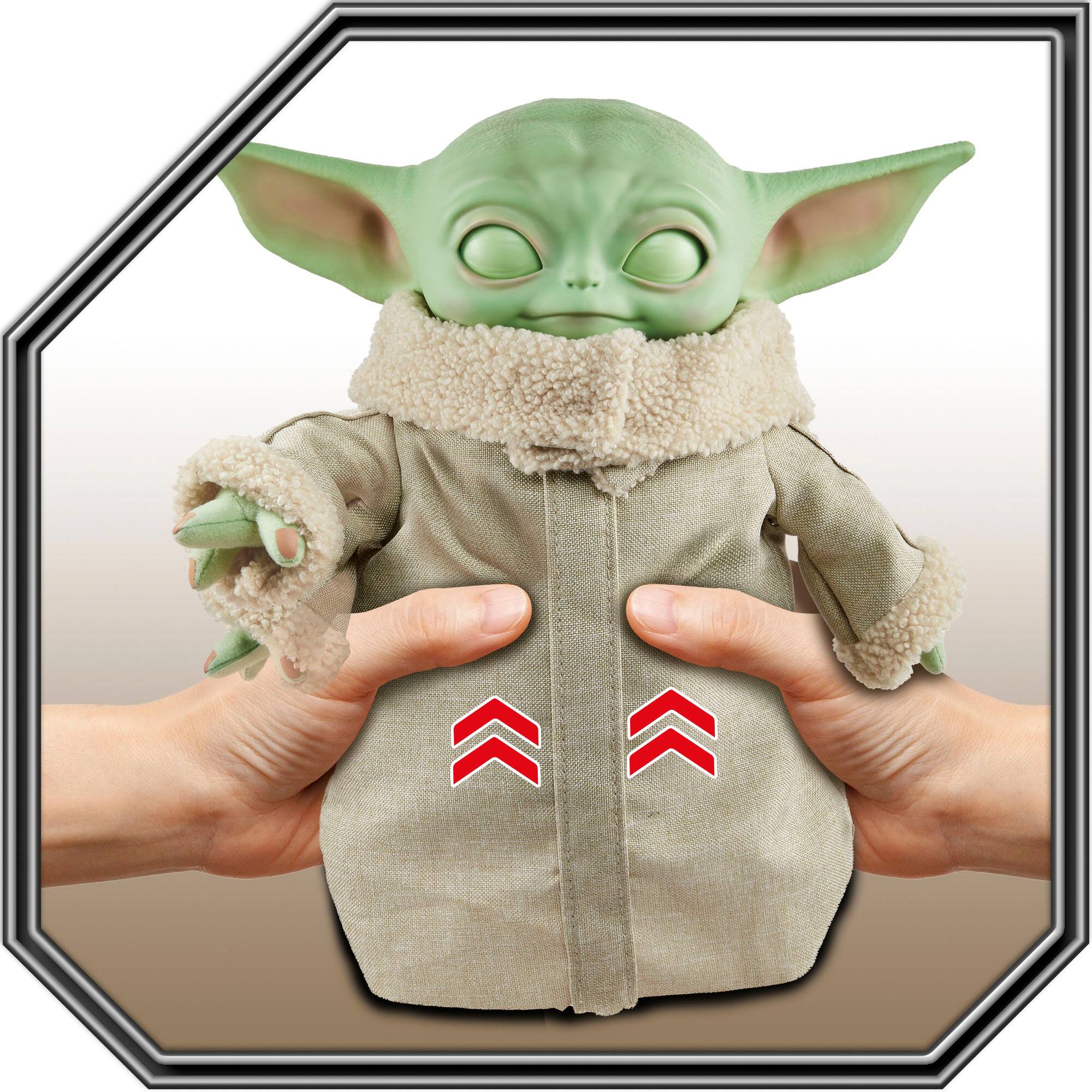 Alt View 15. Star Wars - Grogu 11" Squeeze & Blink Plush - Green/Brown.
