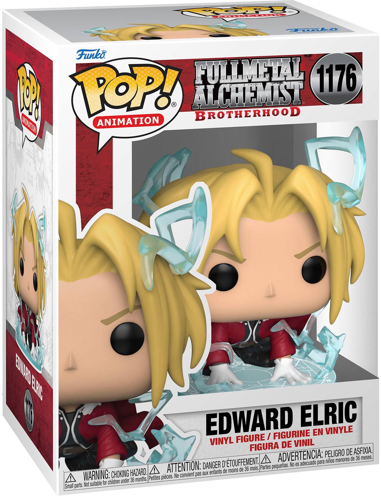 Angle. Funko - POP! Animation: Fullmetal Alchemist: Brotherhood - Edward Elric with Energy.