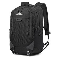 High Sierra - Litmus Backpack for 15.6" Laptop - Black - Front_Zoom