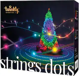 Twinkly - Smart Light 400 RGB LED Light String and 60 Dots (Gen 2) - Multi