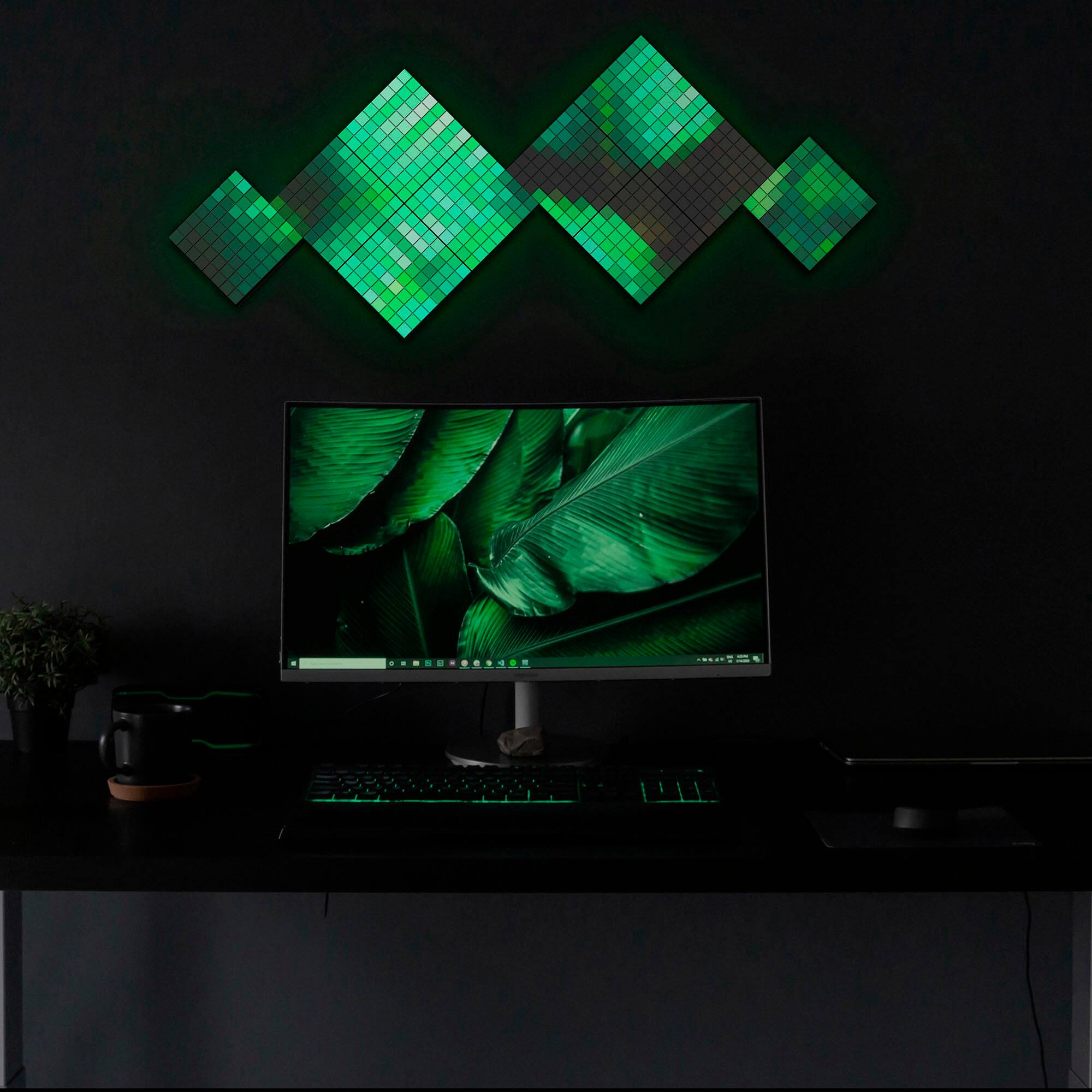 Alt View 14. Twinkly - Squares LED Panels 5+1 Combo Pack - Black.