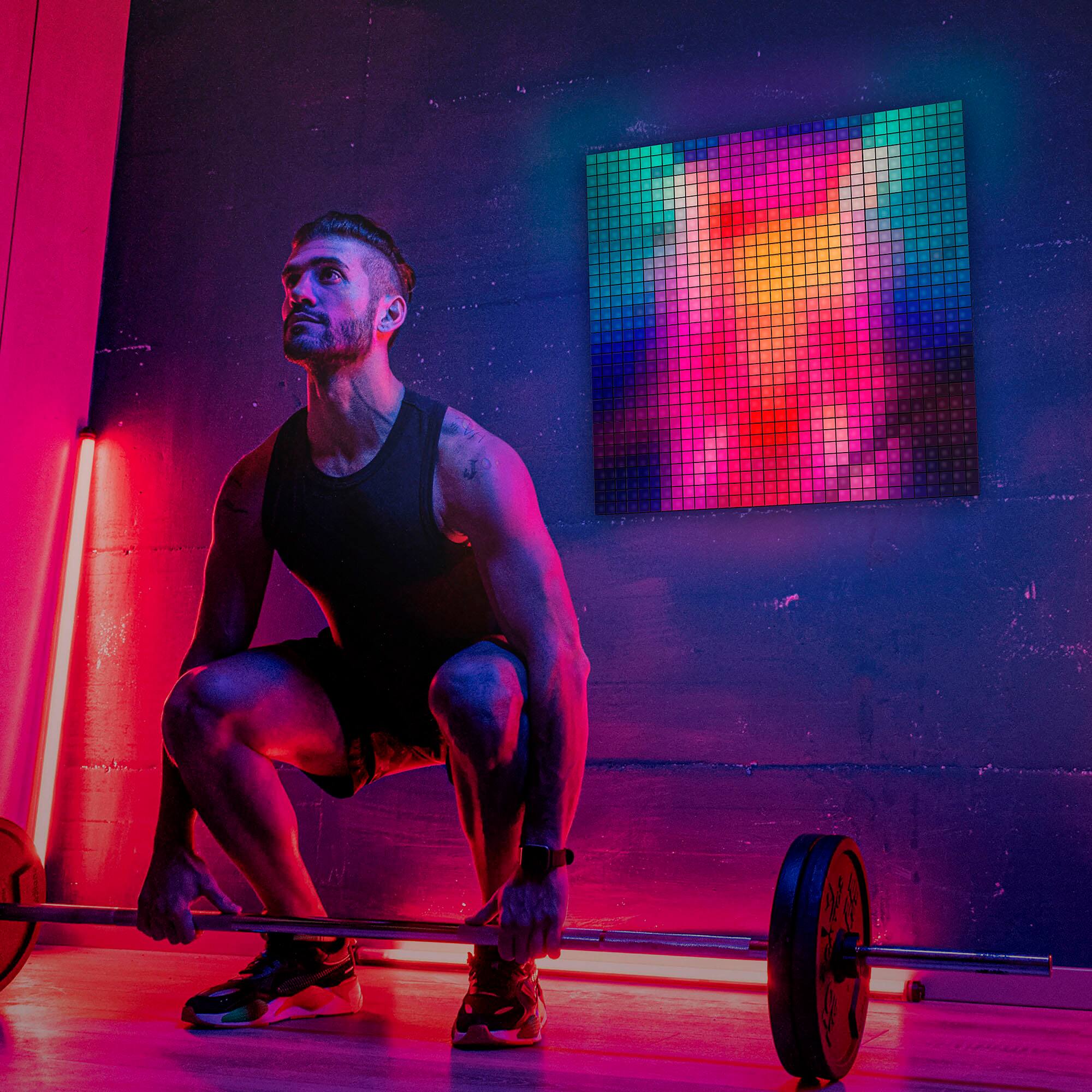 Alt View 18. Twinkly - Squares LED Panels 5+1 Combo Pack - Black.