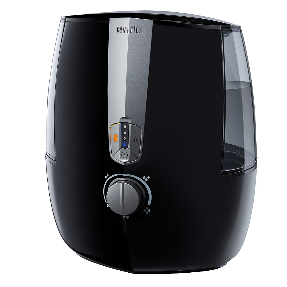 Angle View: Homedics - TotalComfort Plus Ultrasonic Humidifier-3.7L Top Fill - Black