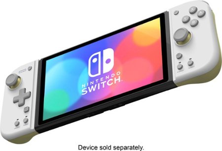Hori - Split Pad Compact for Nintendo Switch - Light Gray & Yellow