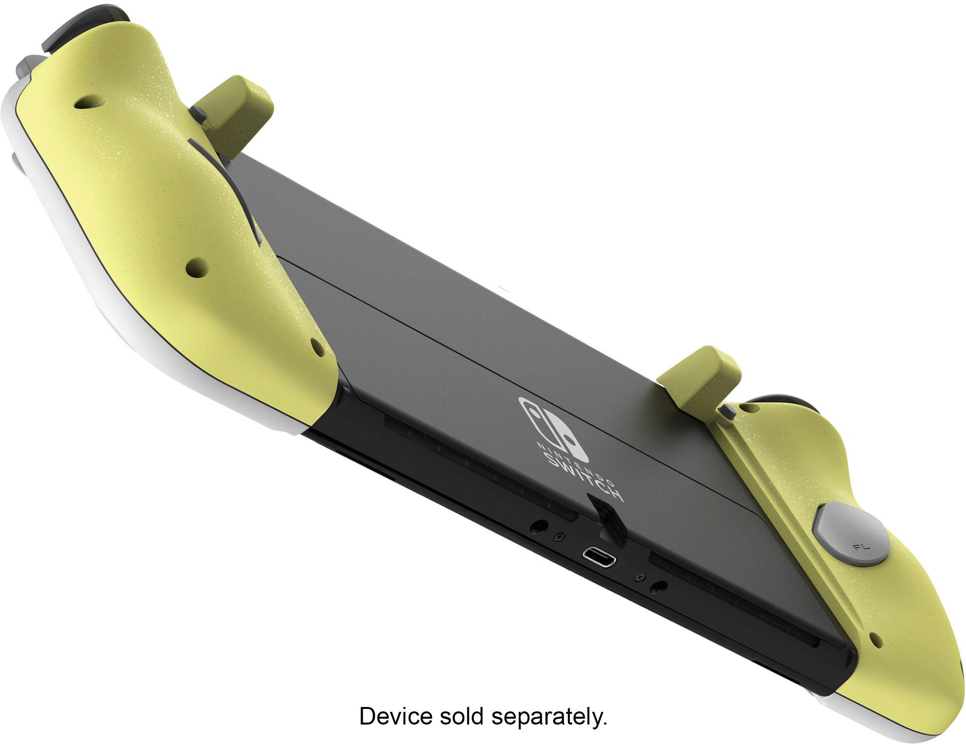 Alt View 13. Hori - Split Pad Compact for Nintendo Switch - Light Gray & Yellow.