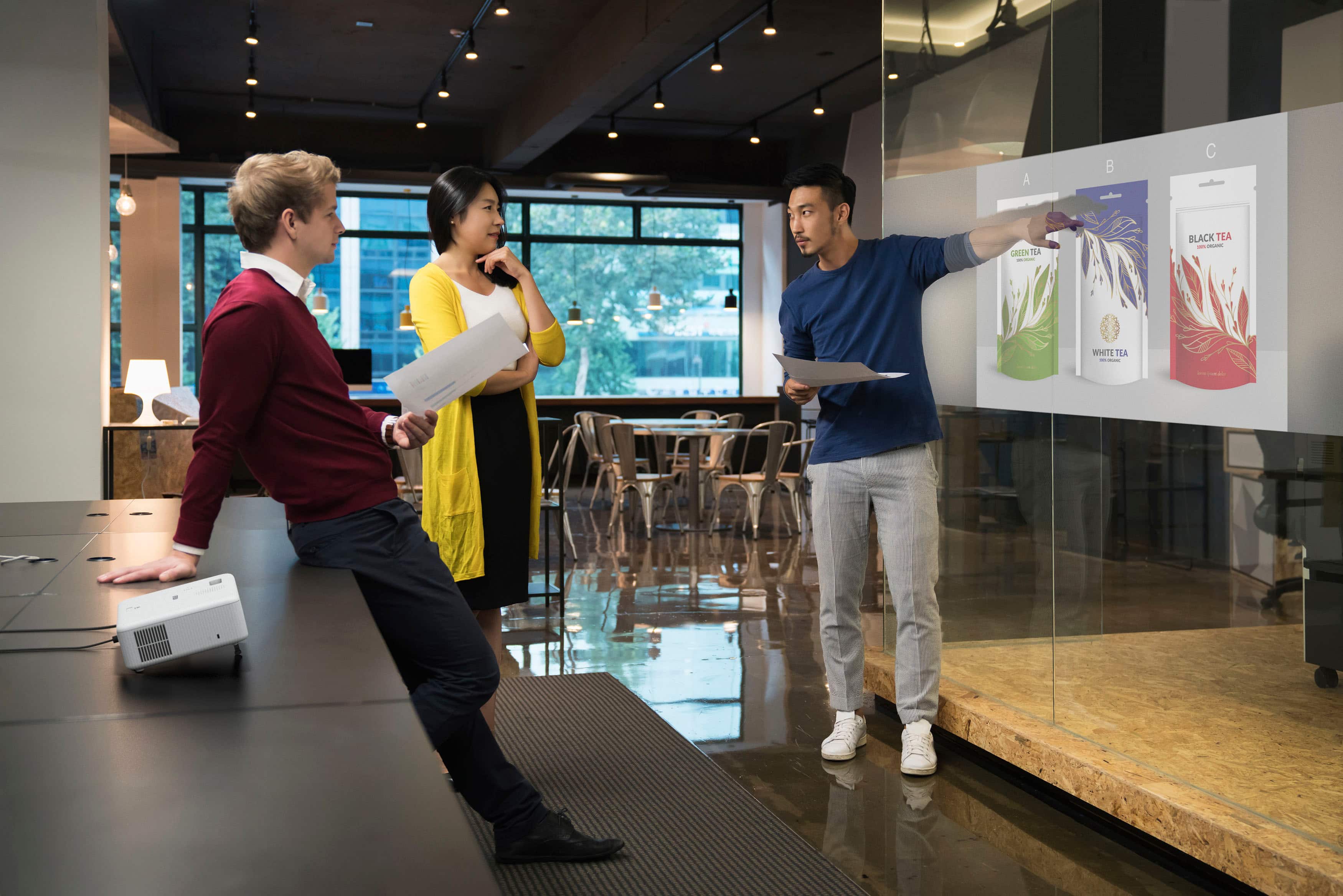 Alt View 13. Epson - EpiqVision Flex CO-W01 Portable Projector, 3-Chip 3LCD, Built-in Speaker, 300-Inch Home Entertainment and Work - White.