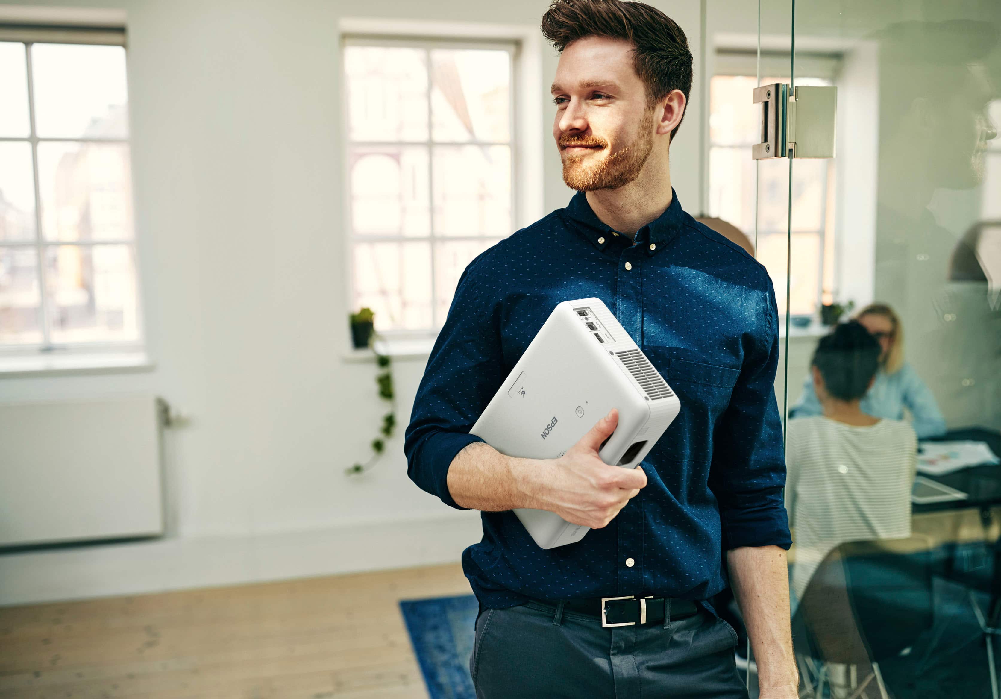 Alt View 14. Epson - EpiqVision Flex CO-W01 Portable Projector, 3-Chip 3LCD, Built-in Speaker, 300-Inch Home Entertainment and Work - White.