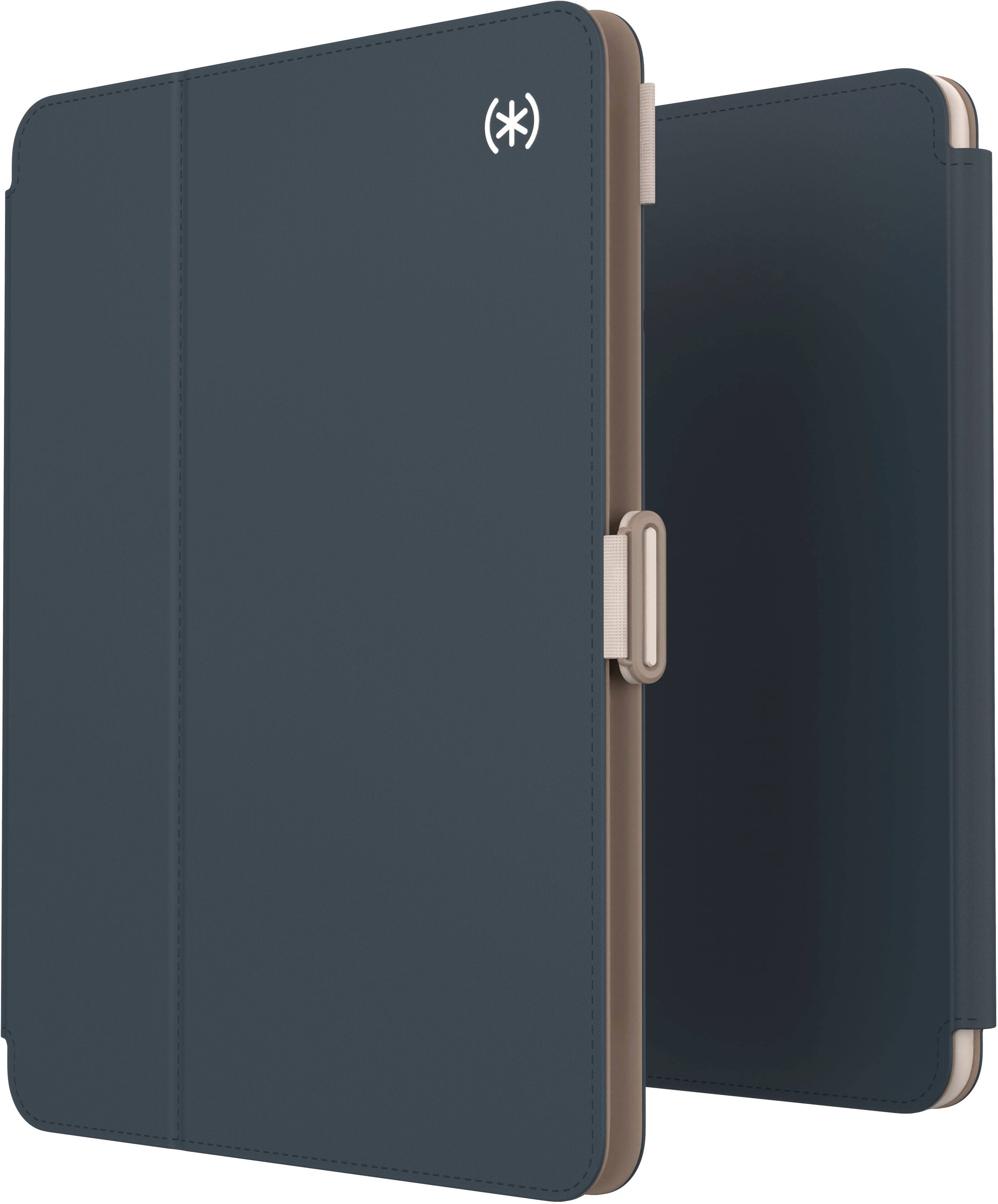 Angle. Speck - Balance Folio Case for Apple iPad Air 11"(latest model/M2), iPad Pro 11"(3rd/2nd/1st Gen) & iPad Air 10.9"(5th/4th Gen) - Charcoal.