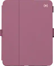 Front. Speck - Balance Folio R Case for Apple 10.9" iPad (10th Generation) - Plumberry Purple.