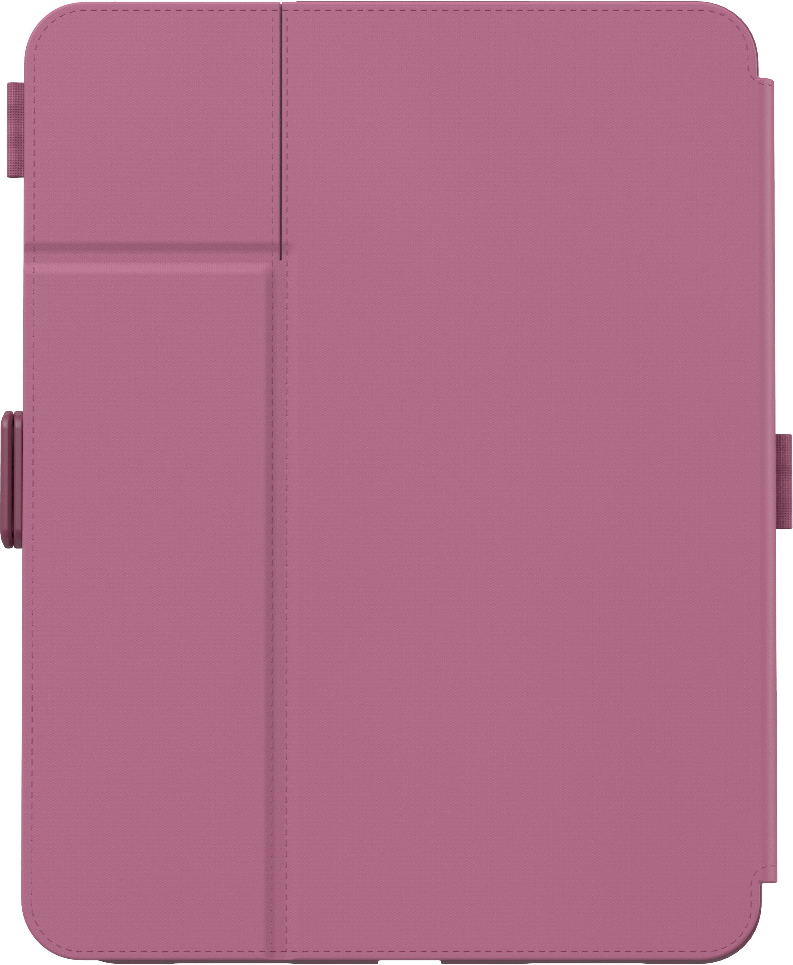 Left. Speck - Balance Folio R Case for Apple 10.9" iPad (10th Generation) - Plumberry Purple.