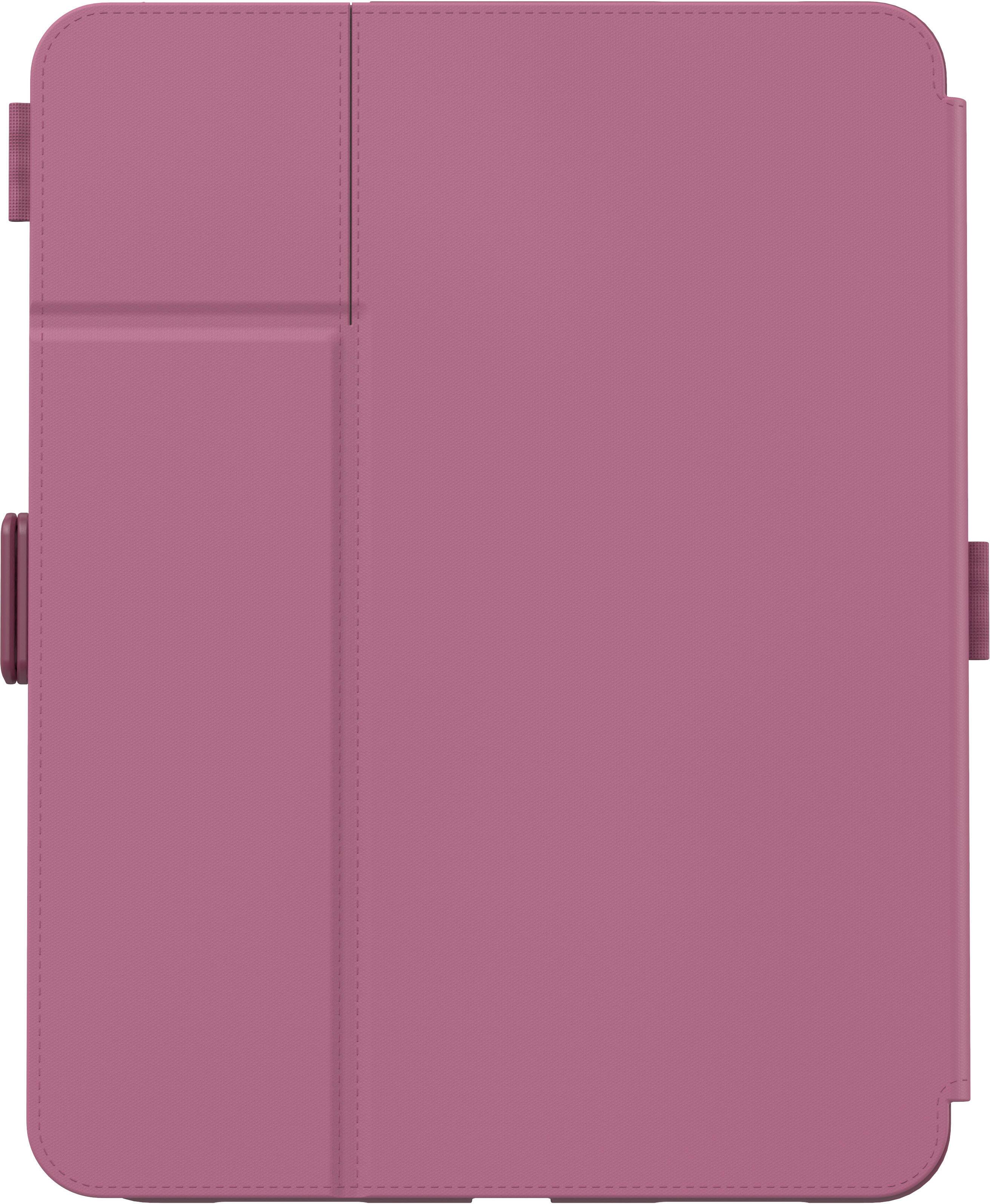 Left. Speck - Balance Folio R Case for Apple 10.9" iPad (10th Generation) - Plumberry Purple.