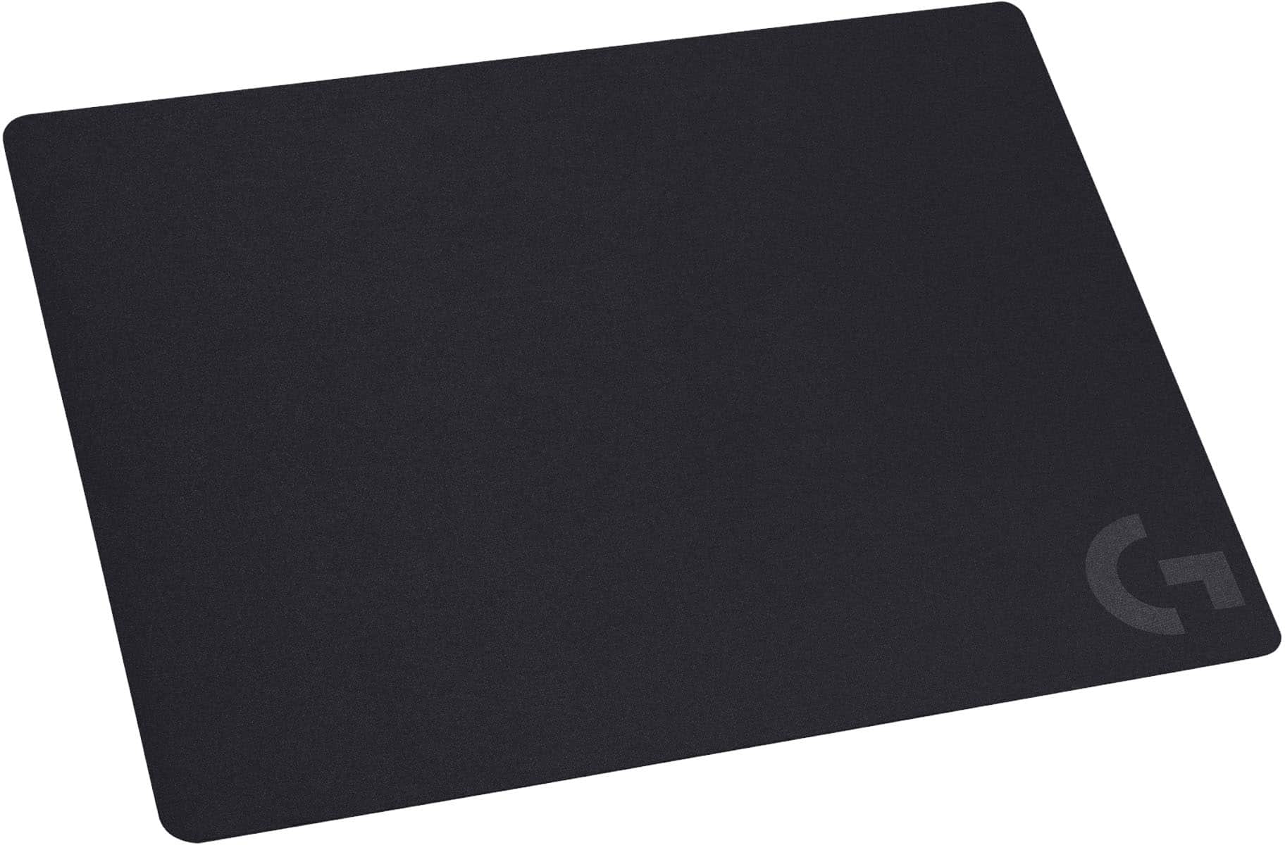 Front. Logitech - G240 Cloth Gaming Mouse Pad with Rubber Base - Black.