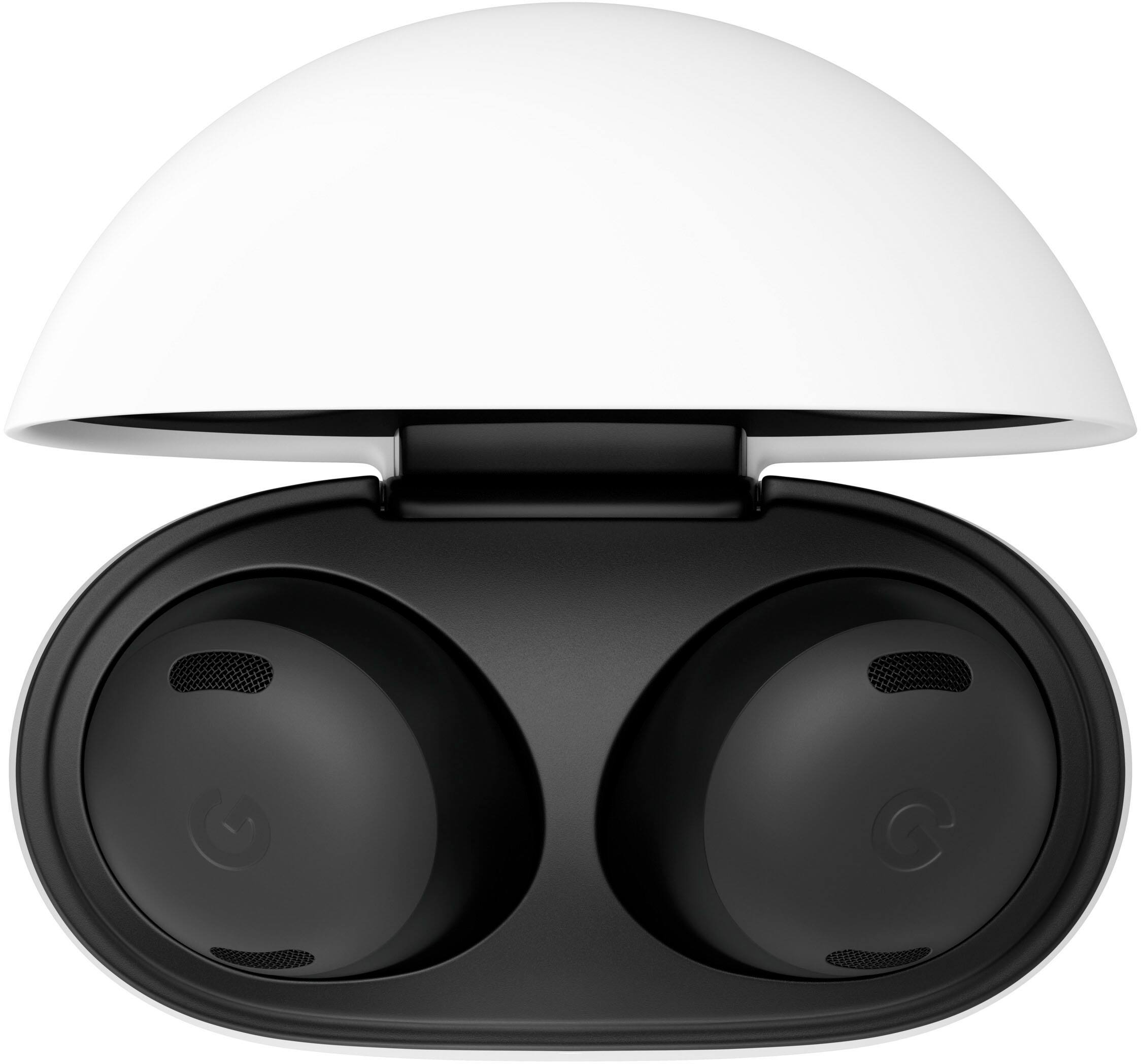 Alt View 15. Google - Geek Squad Certified Refurbished Pixel Buds Pro True Wireless Noise Cancelling Earbuds - Charcoal.