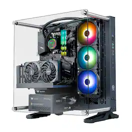 Thermaltake - Shadow i360T R4 Gaming Desktop - Intel Core i5-12600KF - 16GB RGB Memory - NVIDIA GeForce RTX 3060 Ti - 1TB NVMe M.2 - Black