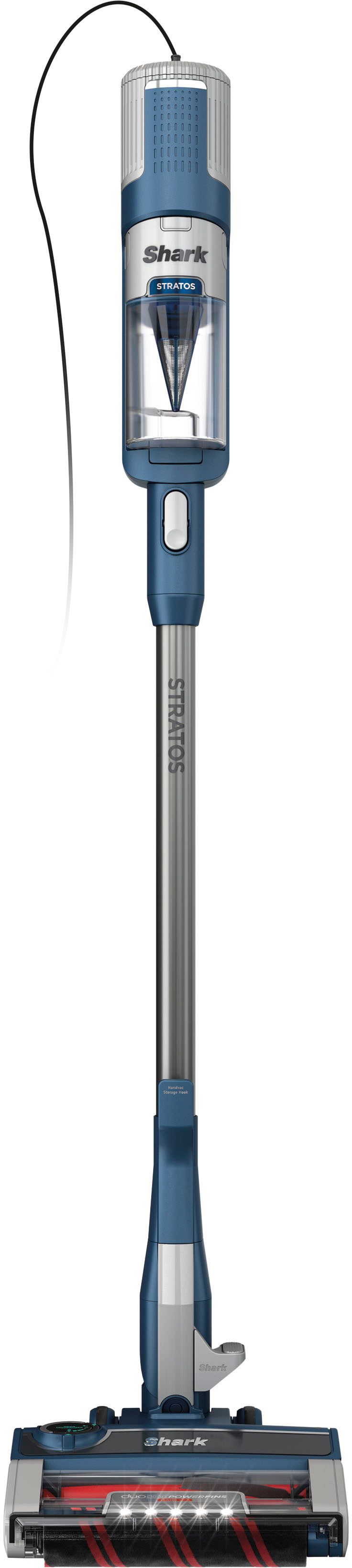 Shark Stratos Stick Vacuum DuoClean PowerFins HairPro, Self-Cleaning Brushroll, Odor Neutralizer Navy HZ3002 - Best Buy