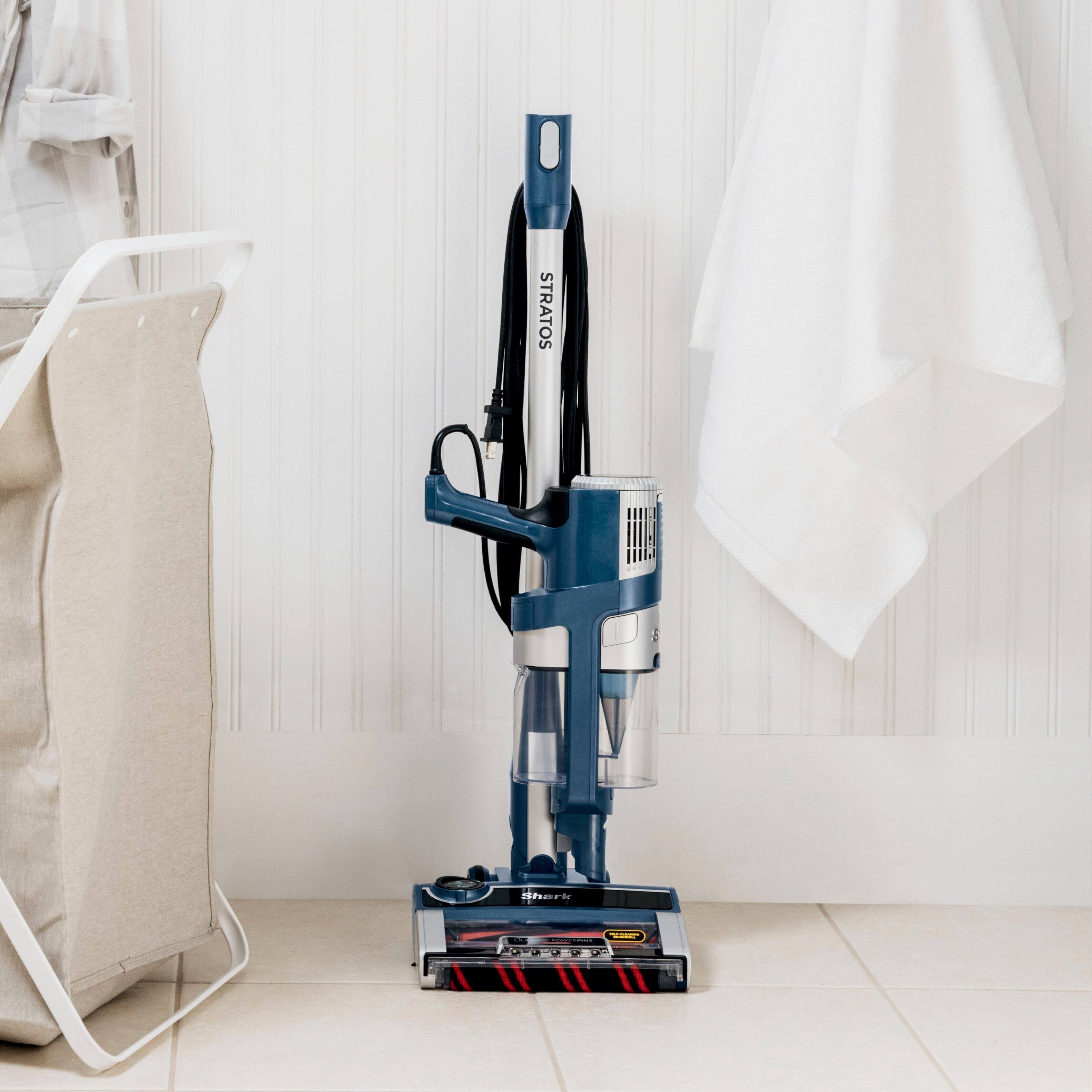 Alt View 13. Shark - Stratos UltraLight Corded Stick Vacuum with DuoClean PowerFins HairPro, Self-Cleaning Brushroll, Odor Neutralizer - Navy.