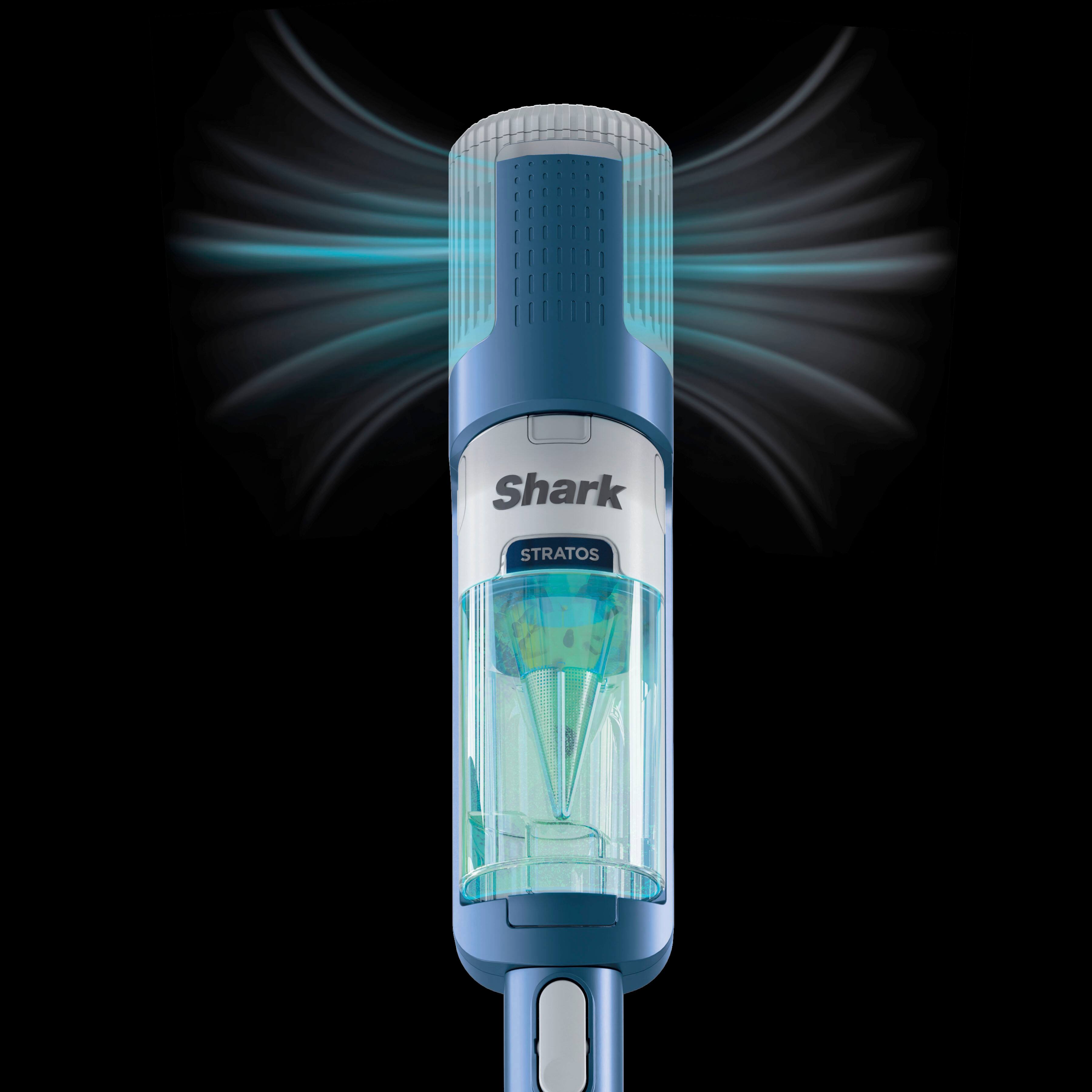 Alt View 19. Shark - Stratos UltraLight Corded Stick Vacuum with DuoClean PowerFins HairPro, Self-Cleaning Brushroll, Odor Neutralizer - Navy.