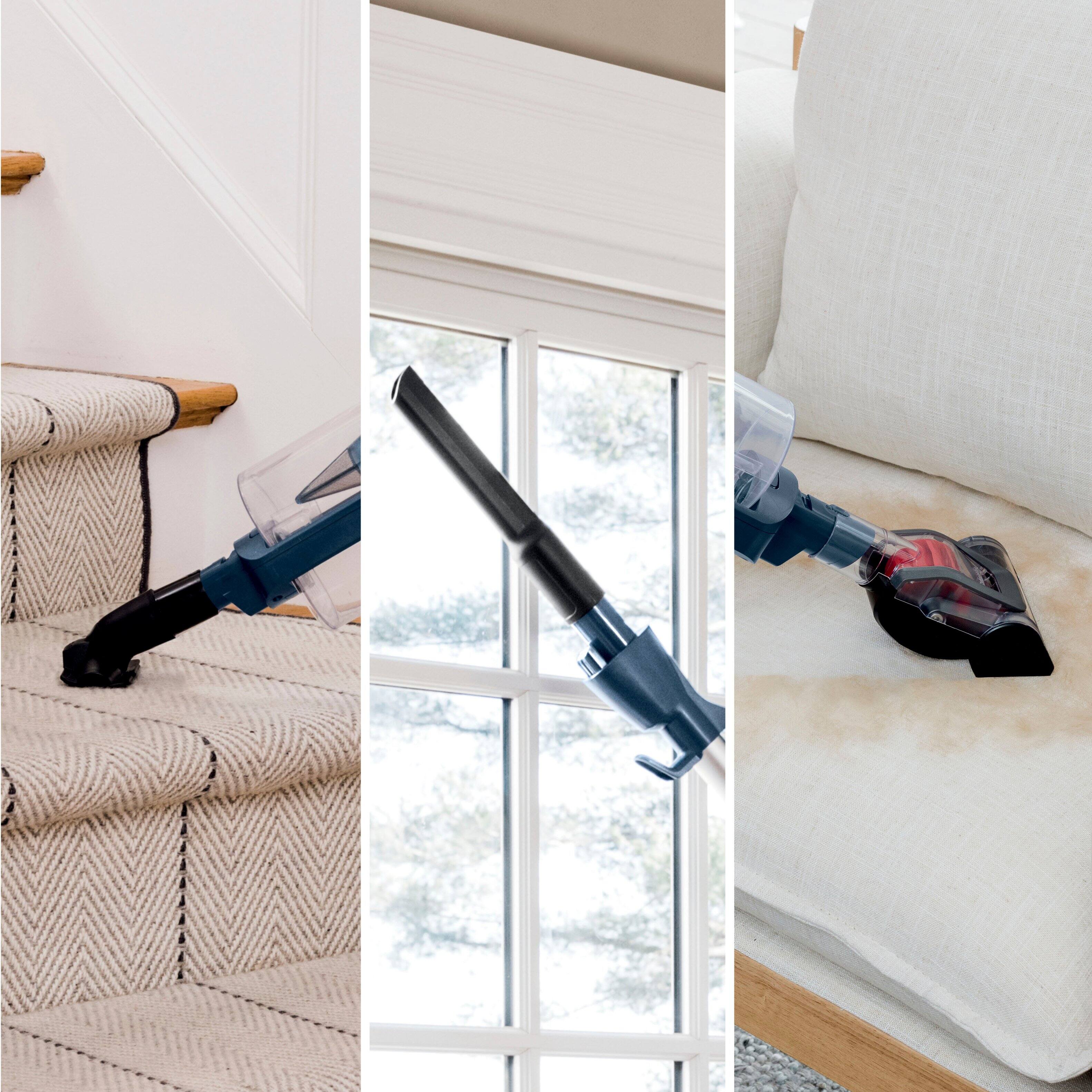 Alt View 20. Shark - Stratos UltraLight Corded Stick Vacuum with DuoClean PowerFins HairPro, Self-Cleaning Brushroll, Odor Neutralizer - Navy.