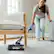 Left. Shark - Stratos UltraLight Corded Stick Vacuum with DuoClean PowerFins HairPro, Self-Cleaning Brushroll, Odor Neutralizer - Navy.
