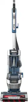 Front. Shark - Stratos Upright Vacuum with DuoClean PowerFins HairPro, Self-Cleaning Brushroll, Odor Neutralizer Technology - Navy.