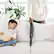 Alt View 12. Shark - WANDVAC System Pet Ultra-Lightweight Cordless Stick Vacuum with PowerFins brushroll & Charging Dock - Steel Grey.