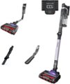 Angle. Shark - Stratos MultiFLEX Cordless Stick Vacuum with Clean Sense IQ and Odor Neutralizer, DuoClean Powerfins HairPro - Ash Purple.