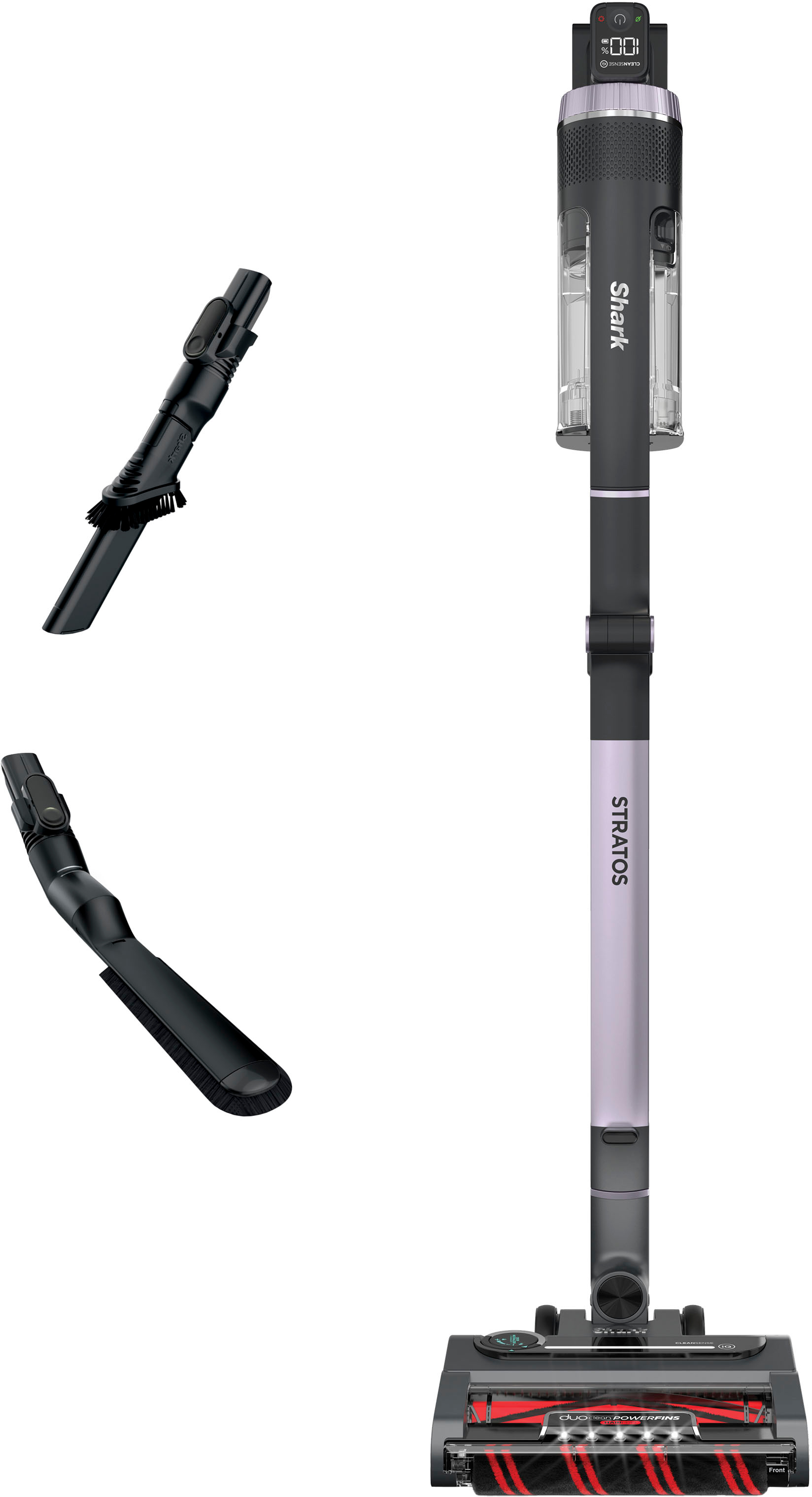 Shark Stratos MultiFLEX Cordless Stick Vacuum with Clean Sense IQ and Odor  Neutralizer, DuoClean Powerfins HairPro Ash Purple IZ862H - Best Buy