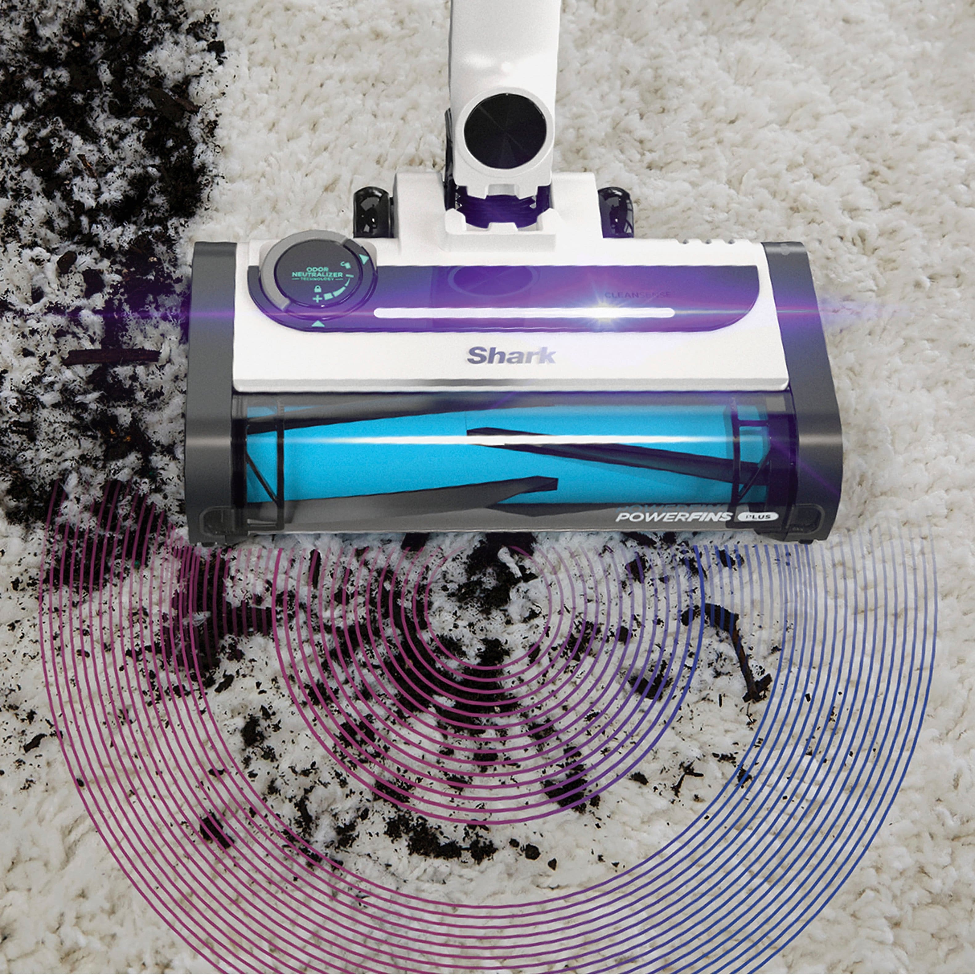 CLEAN SENSE IQ ORDLESS PRO Clean Sense IQ detects the dirt you can't see & automatically boosts power. Up to 50% better dirt pickup vs Shark Cordless Pro in ECO mode.