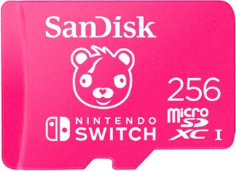 SanDisk - 256GB microSDXC UHS-I Memory Card for Nintendo Switch Fortnite Edition - Front_Zoom