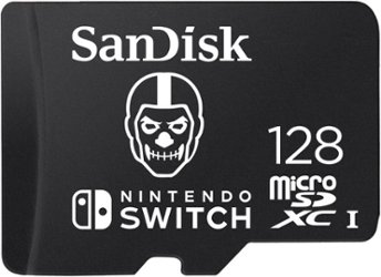 SanDisk - 128GB microSDXC UHS-I Memory Card for Nintendo Switch Fortnite Edition - Front_Zoom