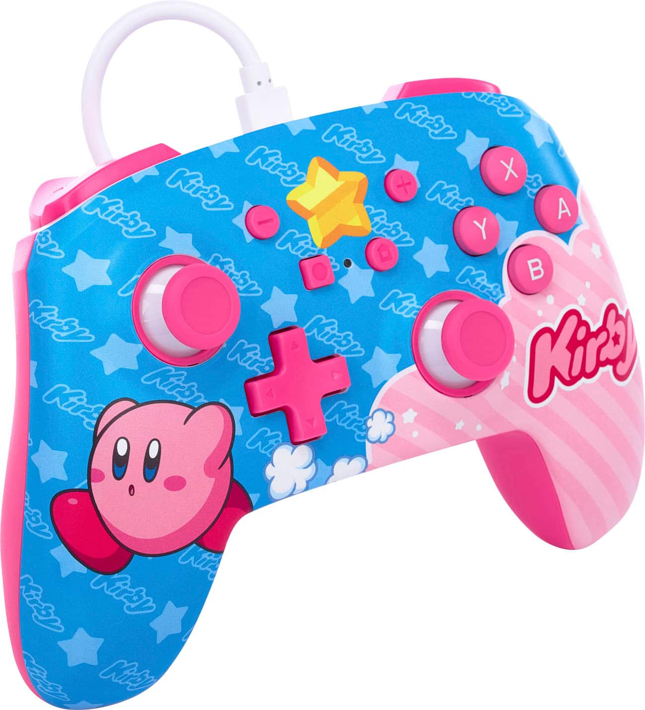 Angle. PowerA - Enhanced Wired Controller for Nintendo Switch - Kirby.