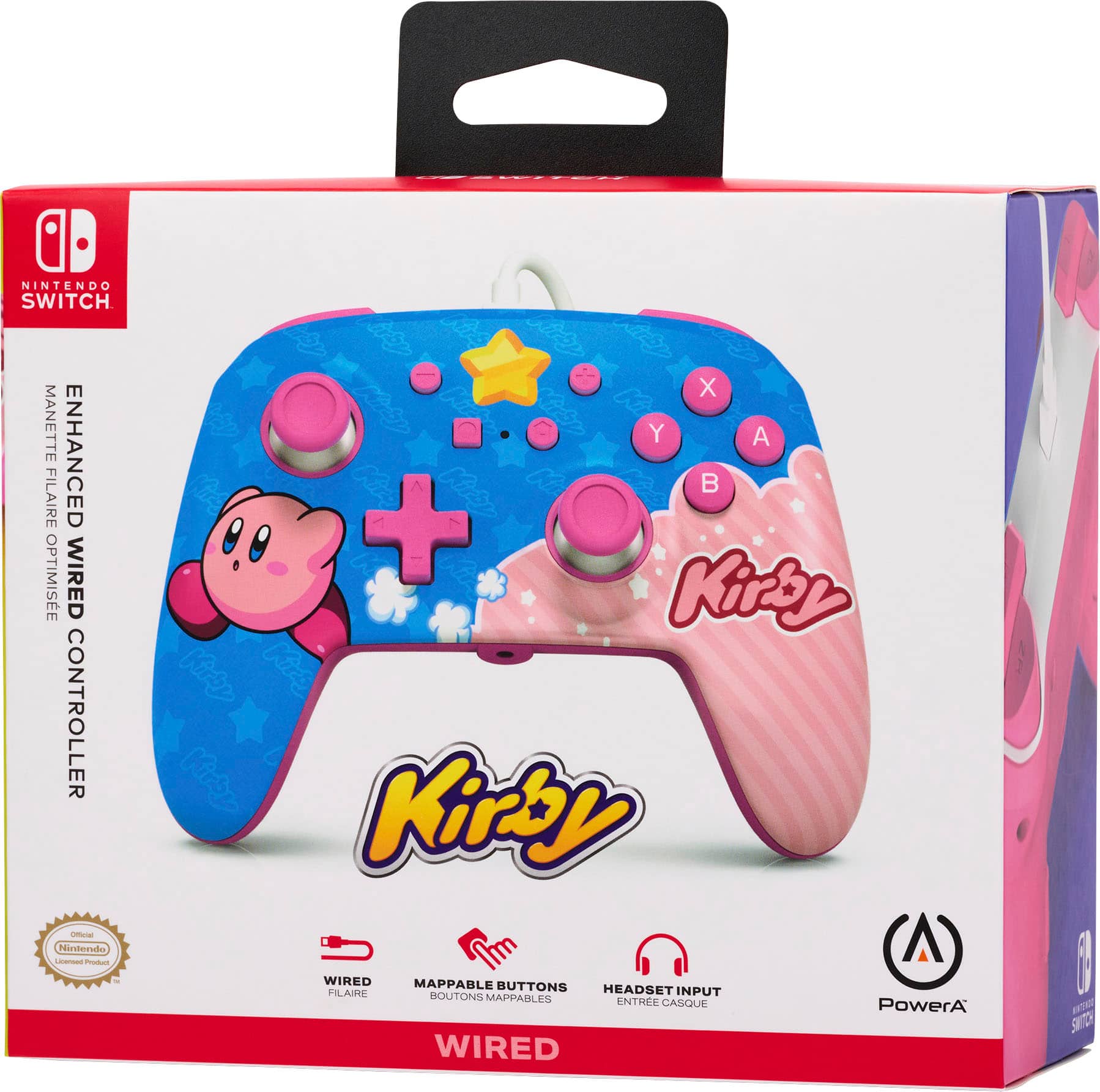 Alt View 18. PowerA - Enhanced Wired Controller for Nintendo Switch - Kirby.