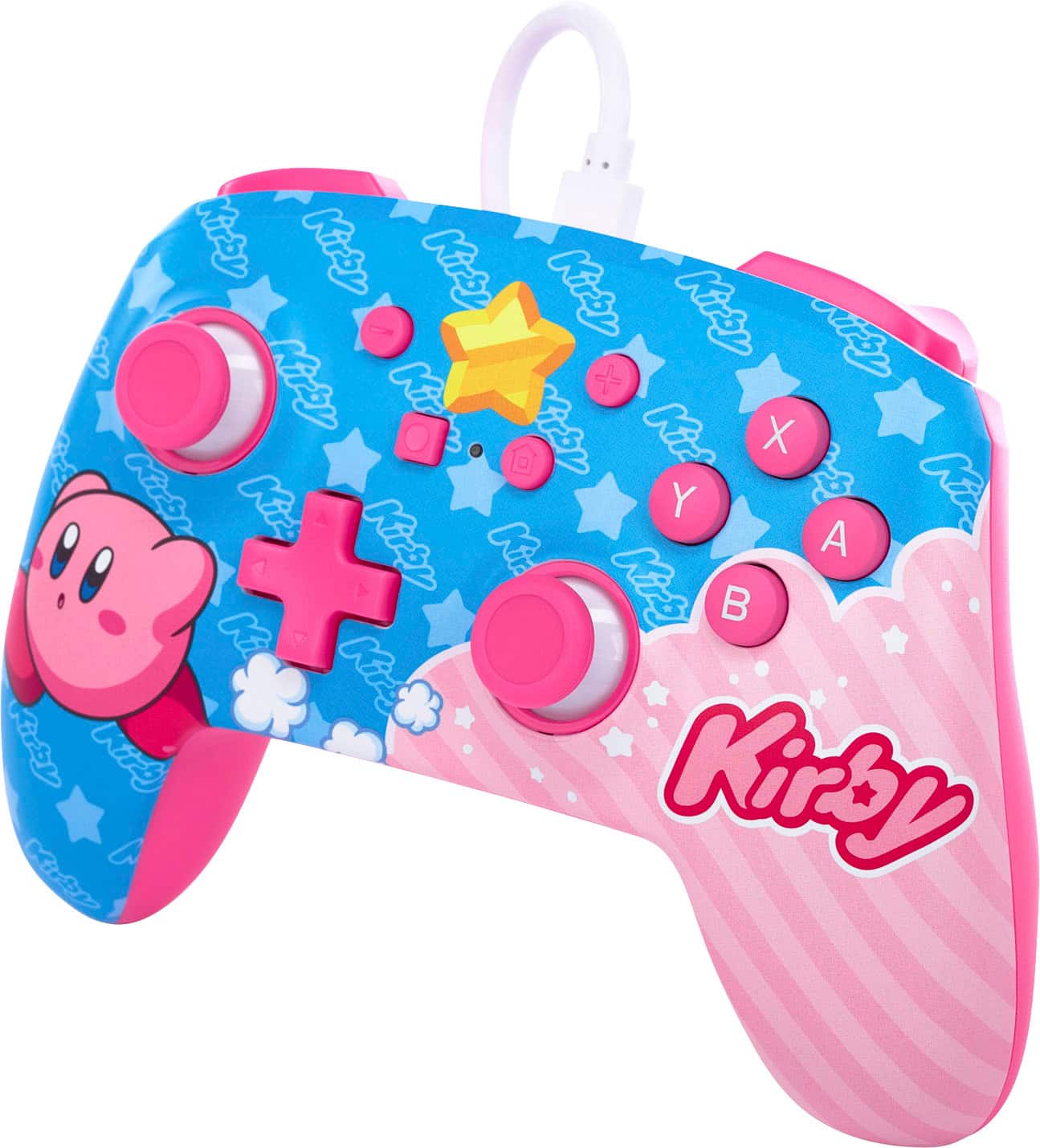 Left. PowerA - Enhanced Wired Controller for Nintendo Switch - Kirby.