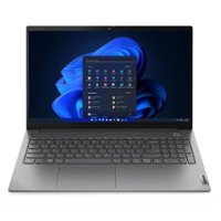 Lenovo - ThinkBook 15 Gen 4 15.6" Laptop - AMD Ryzen 5 with 8GB Memory - 256GB SSD - Black - Front_Zoom
