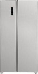 Frigidaire - 18.8 Cu. Ft. 36" Counter-Depth Side-by-Side Refrigerator - Stainless steel - Front_Zoom