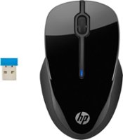 HP - X3000 G2 Wireless Optical Ambidextrous Mouse - Black - Front_Zoom