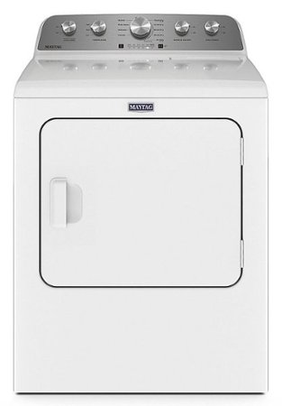 Maytag - 7.0 Cu. Ft. Electric Dryer with Extra Power Button - White