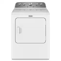 Maytag - 7.0 Cu. Ft. Electric Dryer with Steam Enhanced Cycles - White - Front_Zoom