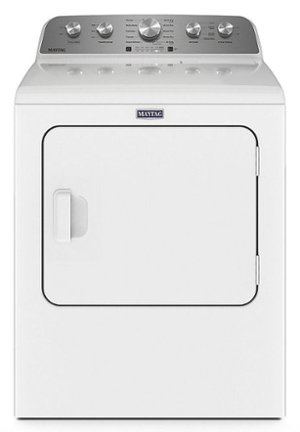 Maytag - 7.0 Cu. Ft. Electric Dryer with Steam Enhanced Cycles - White