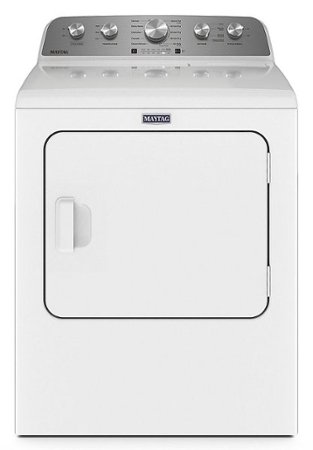 Maytag - 7.0 Cu. Ft. Electric Dryer with Steam Enhanced Cycles - White