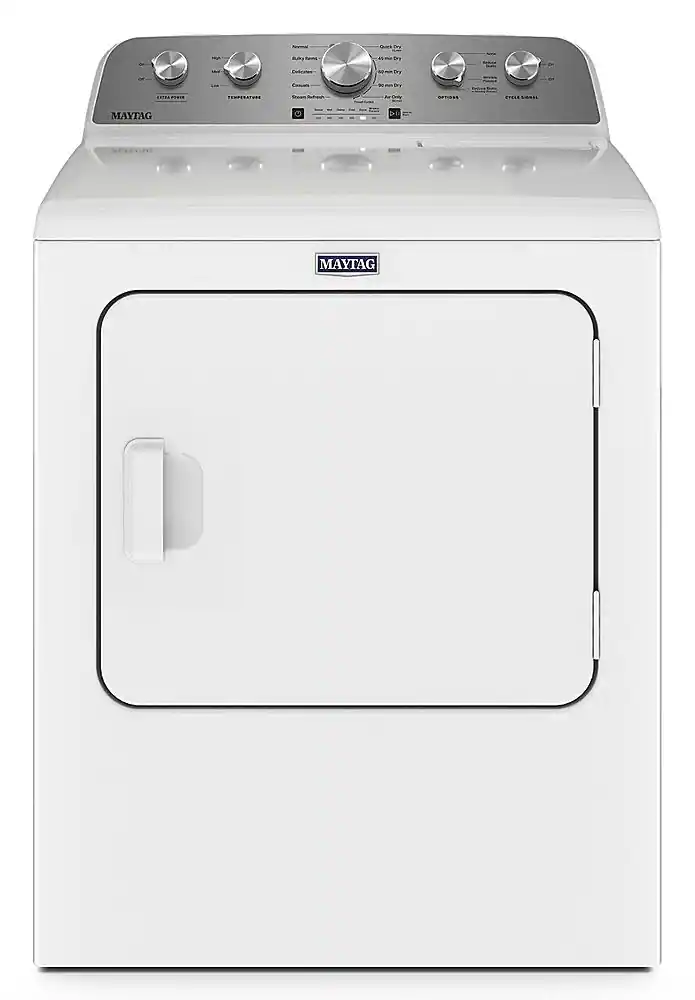 Maytag - 7.0 Cu. Ft. Gas Dryer with Steam Enhanced Cycles - White