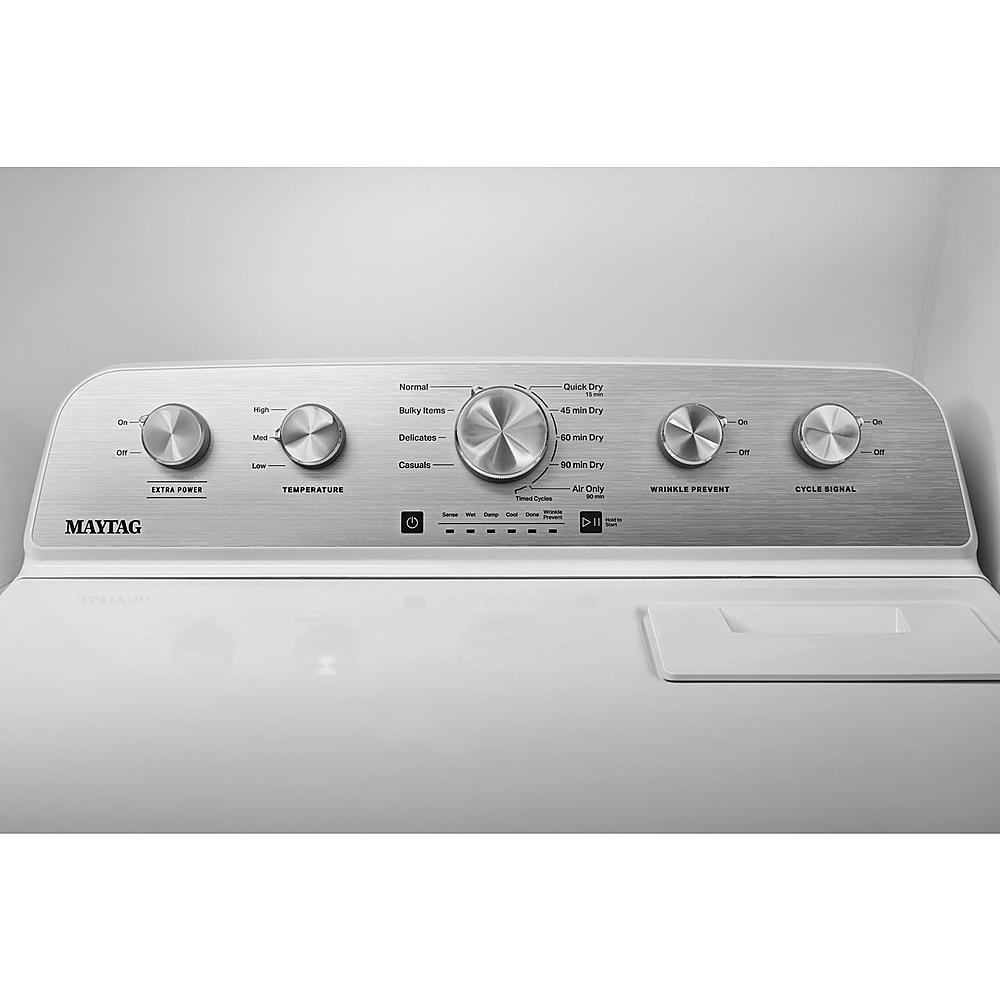 Alt View 1. Maytag - 7.0 Cu. Ft. Gas Dryer with Steam Enhanced Cycles - White.