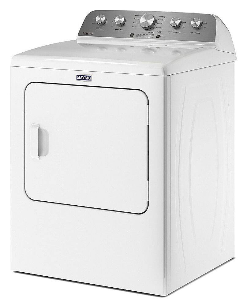 Alt View 6. Maytag - 7.0 Cu. Ft. Gas Dryer with Extra Power Button - White.