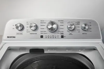 Maytag - 4.8 Cu. Ft. High Efficiency Top Load Washer with Extra Power Button - White