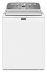 Maytag - 5.2 Cu. Ft. High Efficiency Top Load Washer with Extra Power Button - White - Front_Zoom