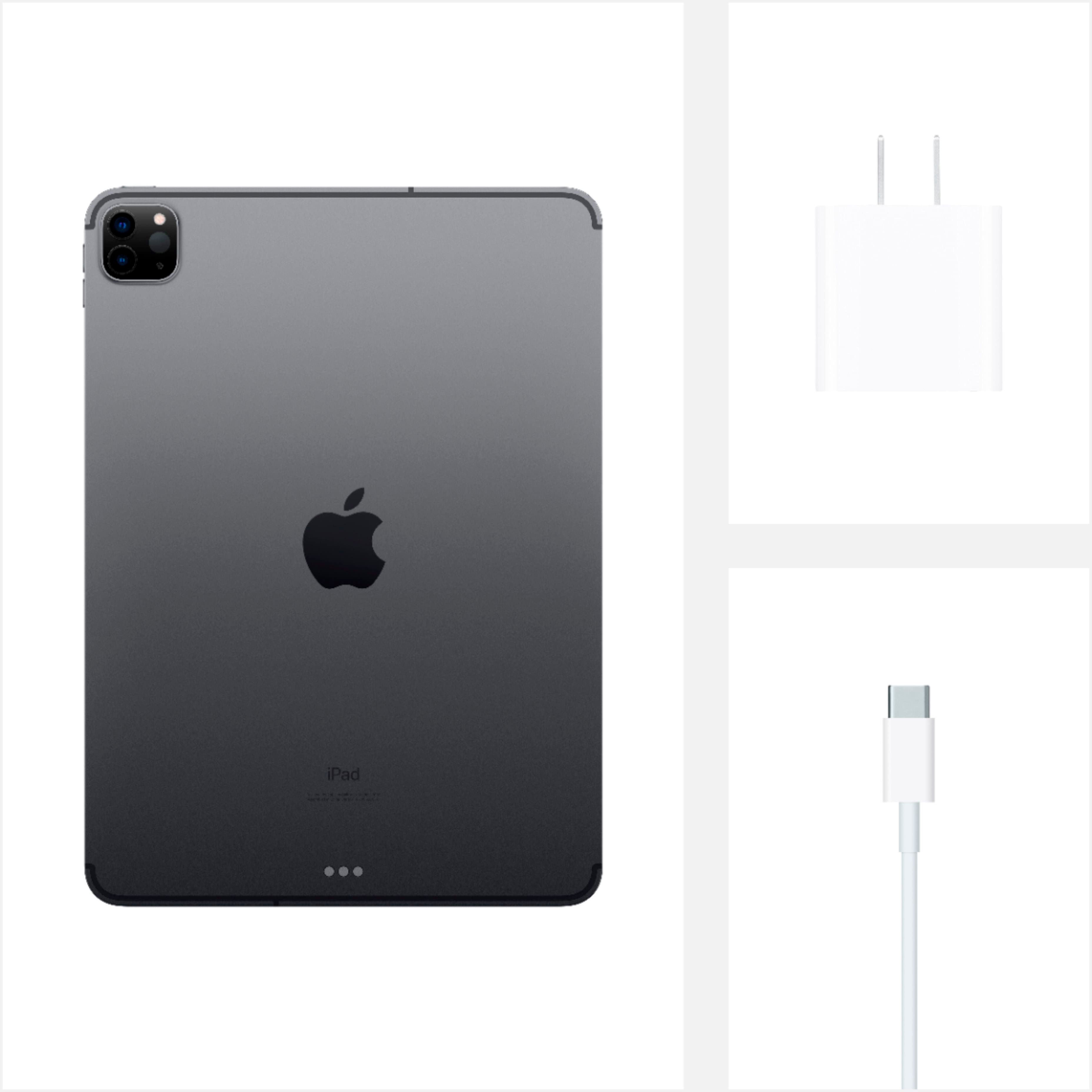 Alt View 18. Apple - Geek Squad Certified Refurbished 11-Inch iPad Pro (2nd Generation) with Wi-Fi - 128GB - Space Gray.